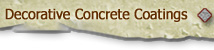 Decorative Concrete Coatings